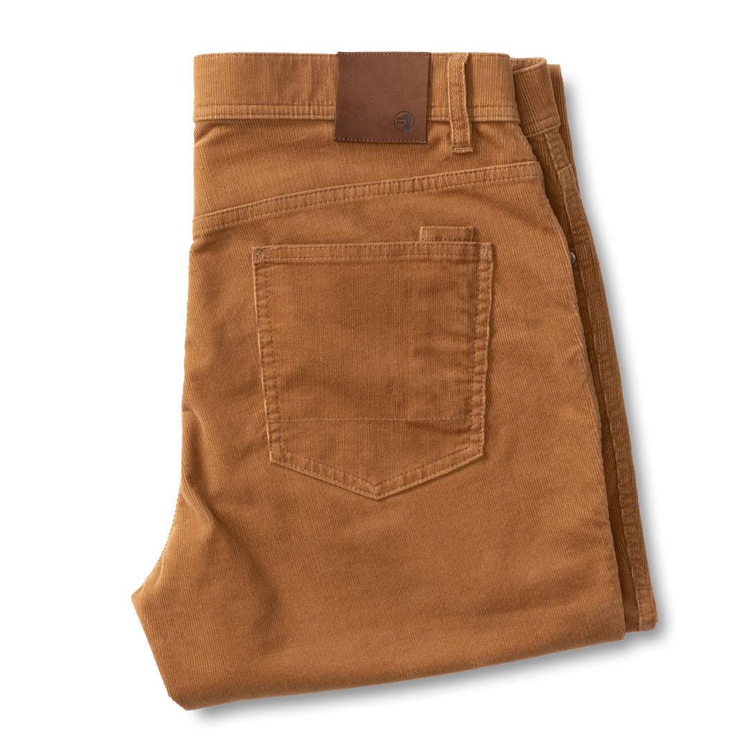 Duck Head Holston Corduroy Five-Pocket: Tobacco Brown