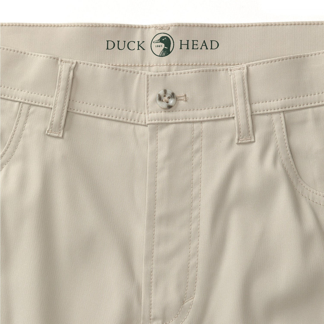 Duck Head Long Drive Performance Five-Pocket: Stone