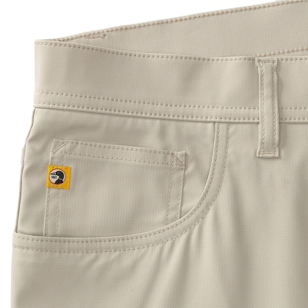 Duck Head Long Drive Performance Five-Pocket: Stone