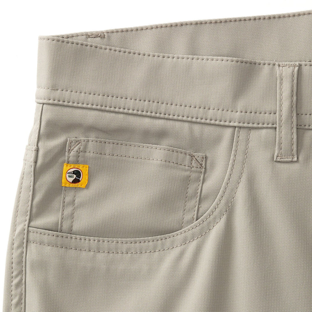 Duck Head Long Drive Performance Five-Pocket: Grey