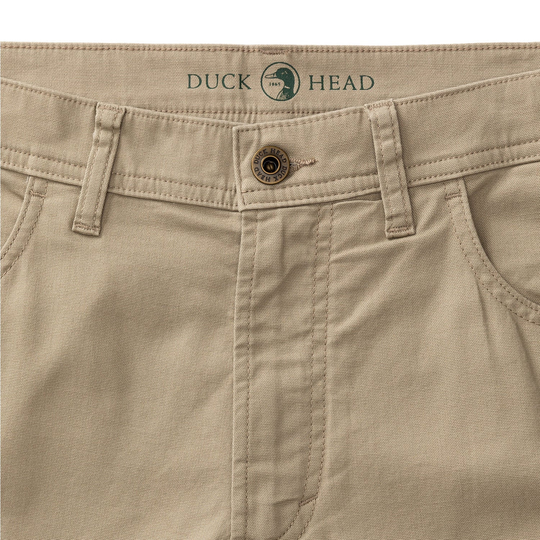 Duck Head Classic Fit Pinpoint Canvas Five-Pocket: Khaki