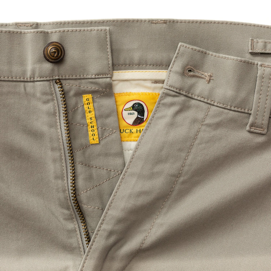 Duck Head Classic Fit Gold School Chino: Placid Grey