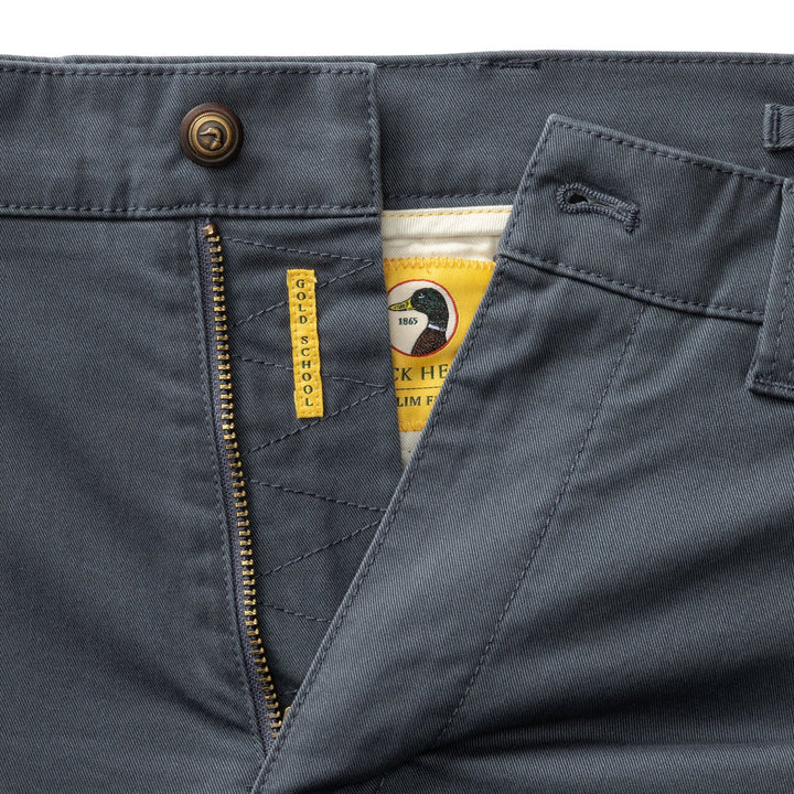 Duck Head Classic Fit Gold School Chino: Washed Navy