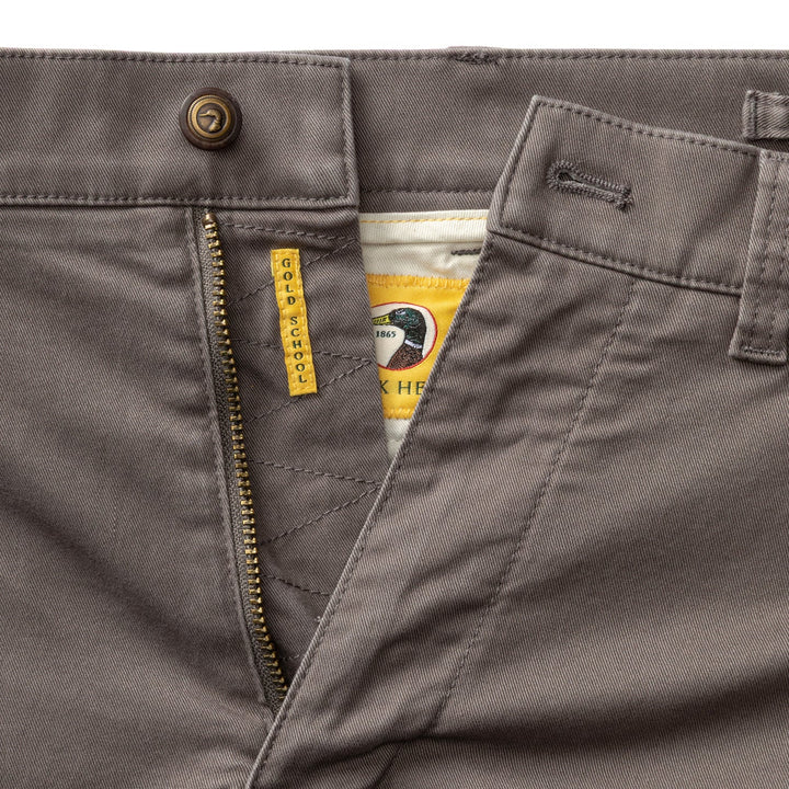 Duck Head Classic Fit Gold School Chino: Fossil Gray
