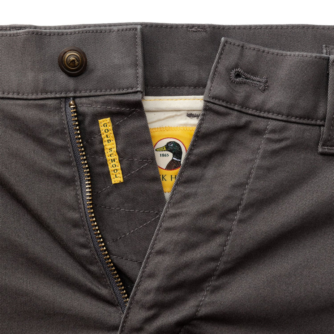 Duck Head Classic Fit Gold School Chino: Magnet Grey