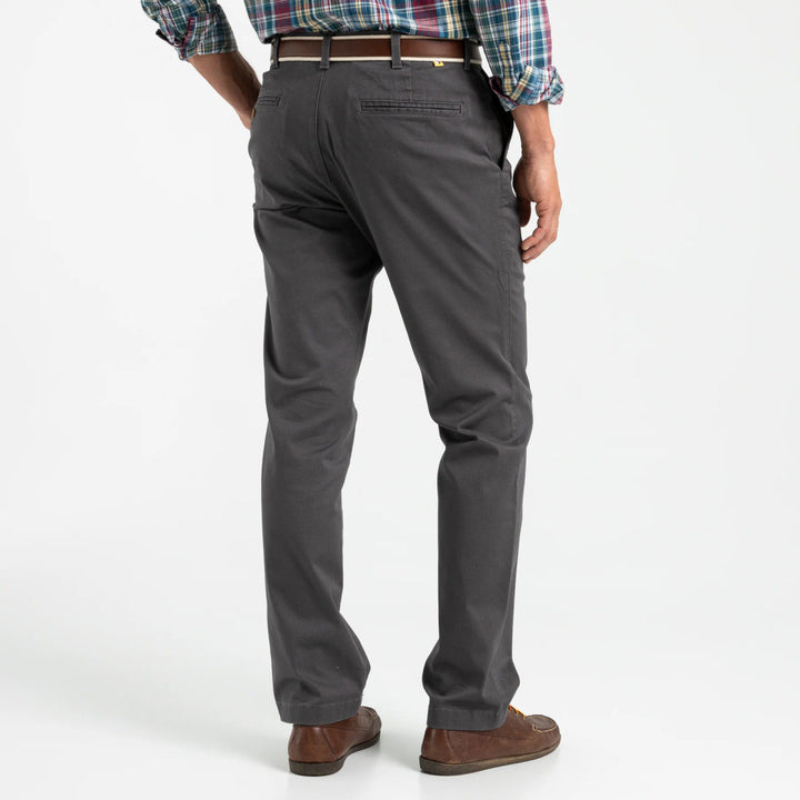 Duck Head Classic Fit Gold School Chino: Magnet Grey