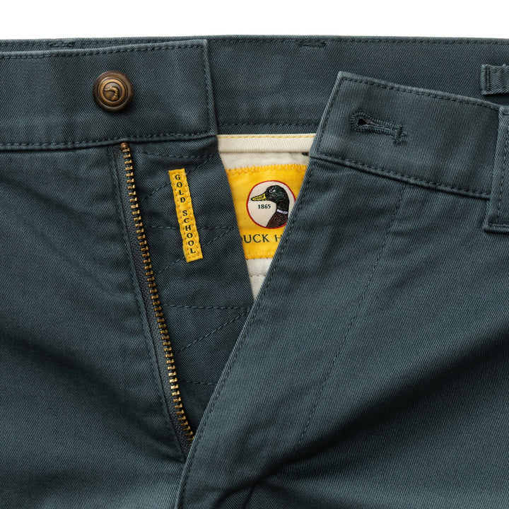 Duck Head Classic Fit Gold School Chino: Graphite Blue