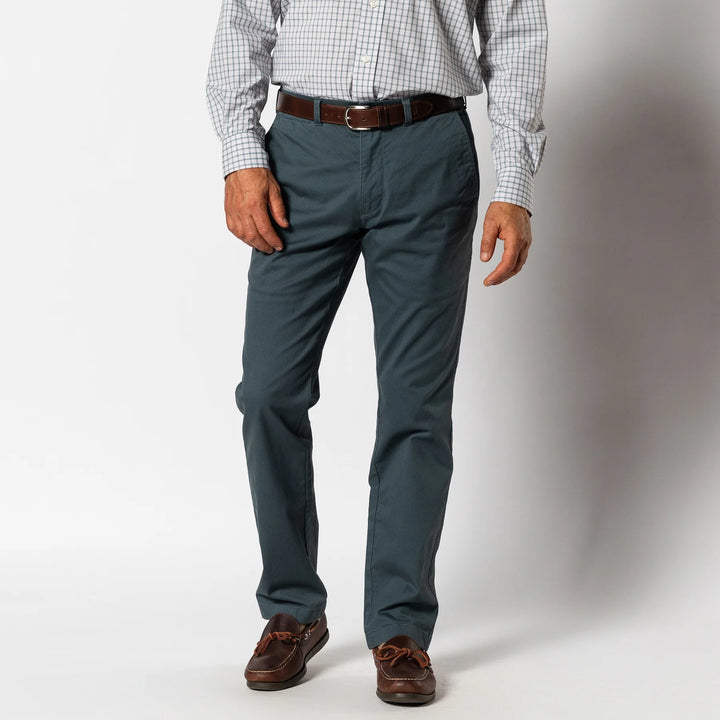 Duck Head Classic Fit Gold School Chino: Graphite Blue