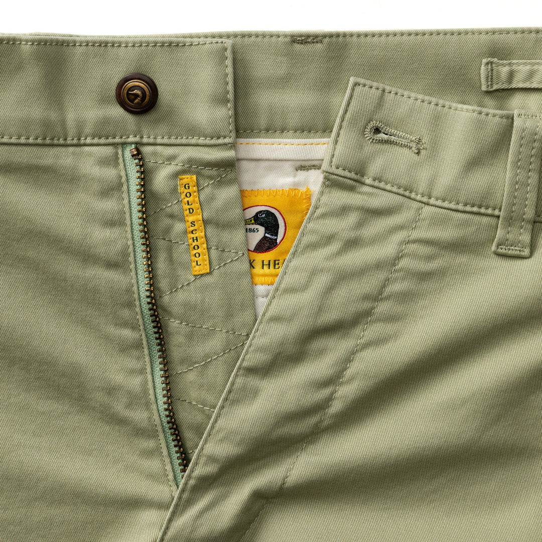 Duck Head Classic Fit Gold School Chino: Tea Leaf