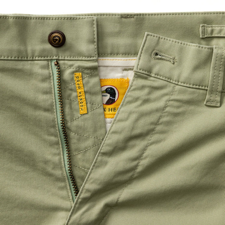 Duck Head Classic Fit Gold School Chino: Tea Leaf