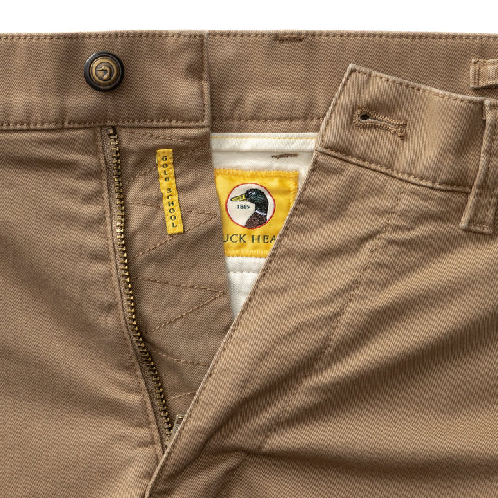 Duck Head Classic Fit Gold School Chino: Rustic Brown
