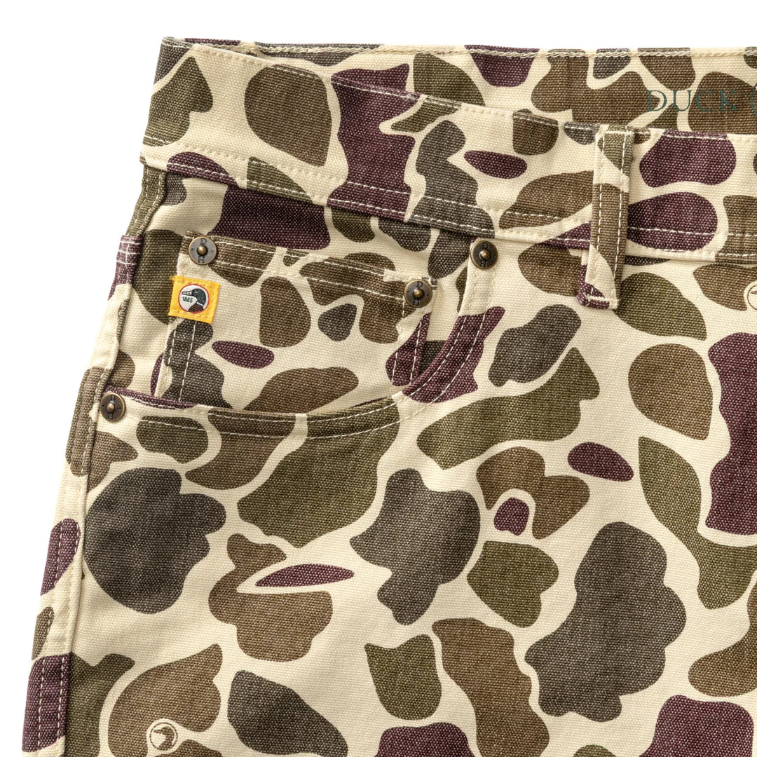 Duck Head Field Canvas Five-Pocket: Sandrift Khaki Camo