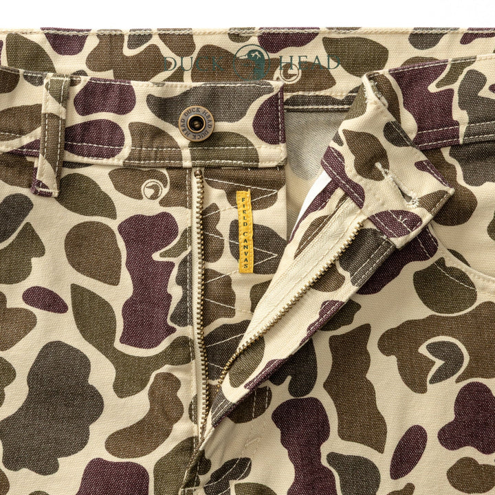 Duck Head Field Canvas Five-Pocket: Sandrift Khaki Camo