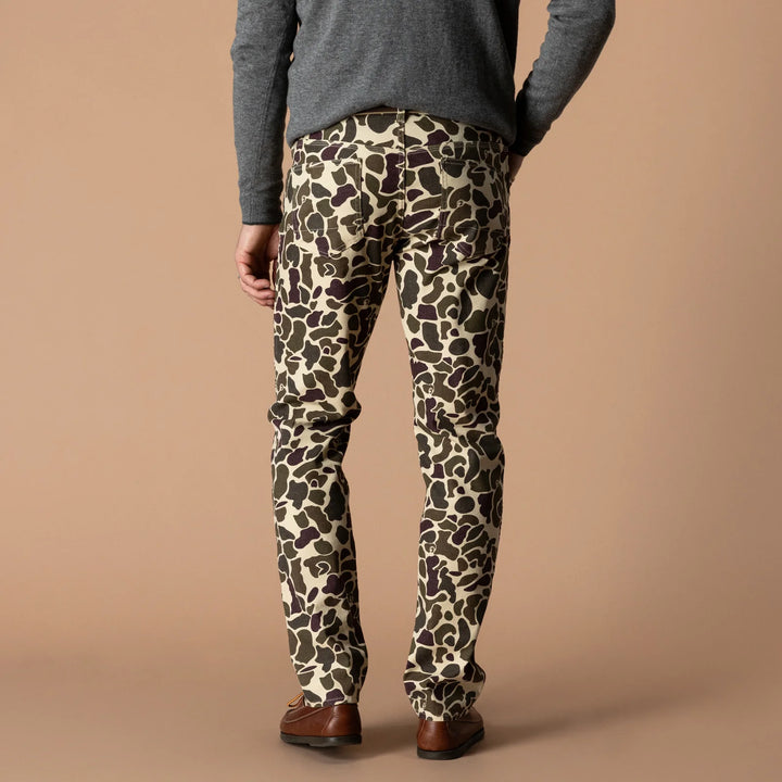 Duck Head Field Canvas Five-Pocket: Sandrift Khaki Camo