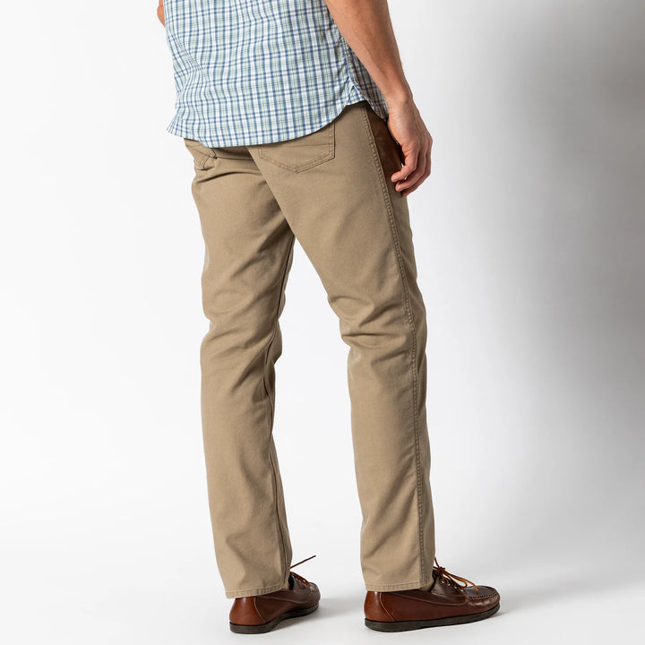Duck Head Field Canvas Five-Pocket: Khaki