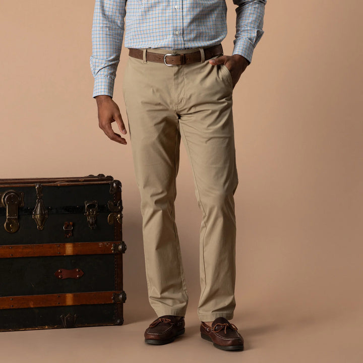 Duck Head Harbor Performance Chino: Woodland Khaki