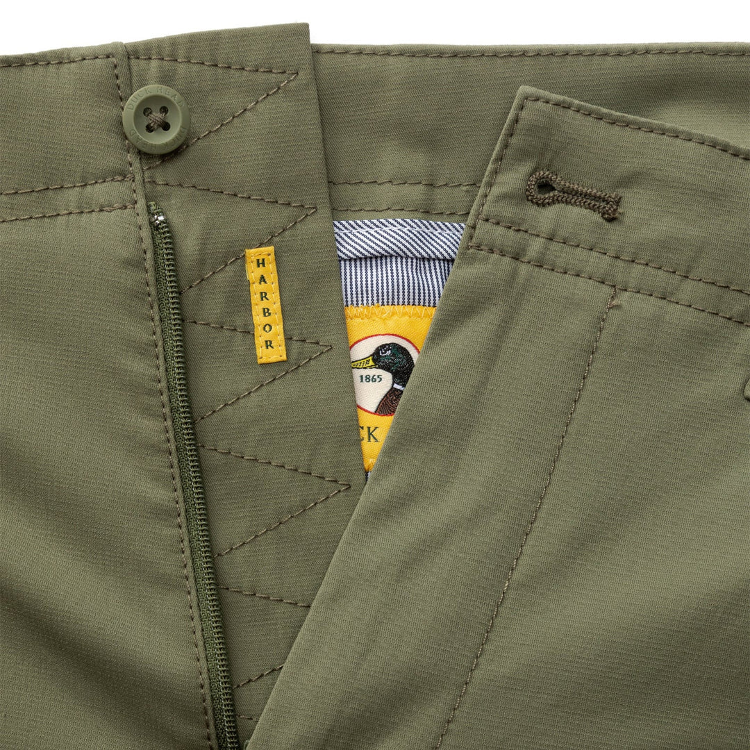 Duck Head Harbor Performance Chino: Deep Lichen Olive