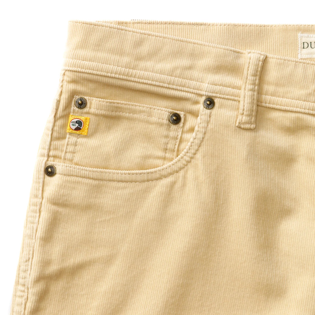 Duck Head Holston Corduroy Five-Pocket: Sandrift Khaki