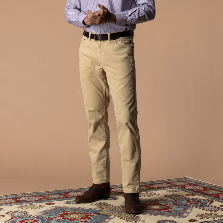 Duck Head Holston Corduroy Five-Pocket: Sandrift Khaki