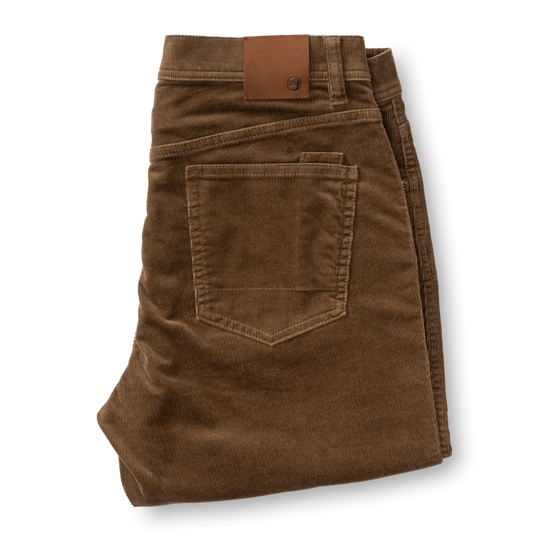 Duck Head Holston Corduroy Five-Pocket: Dark Oak