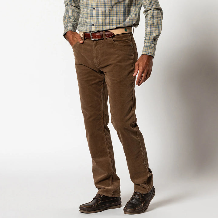 Duck Head Holston Corduroy Five-Pocket: Dark Oak