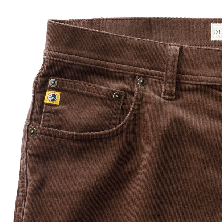 Duck Head Holston Corduroy Five-Pocket: Espresso Brown