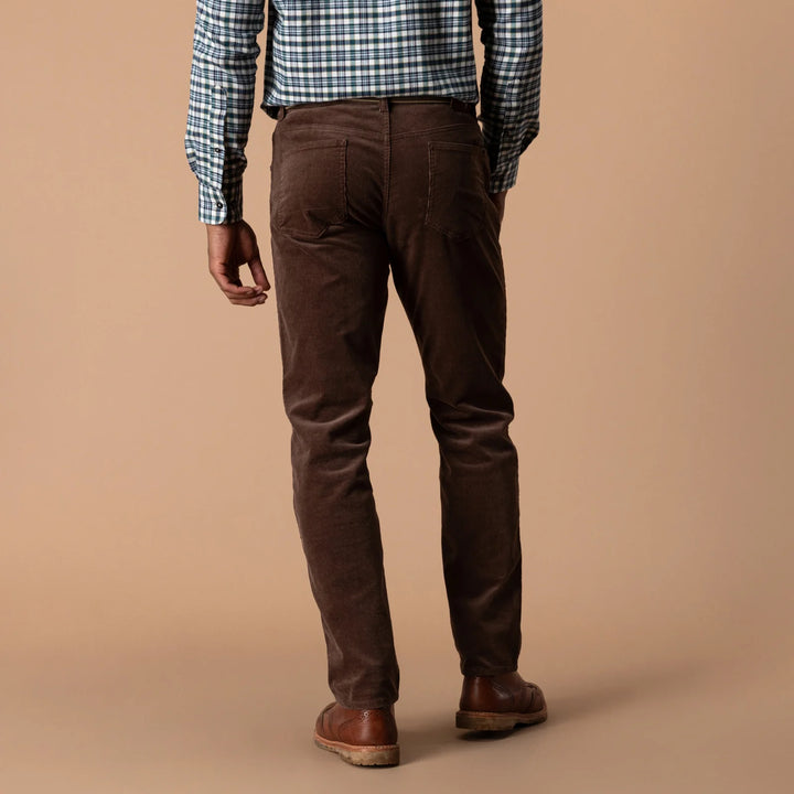 Duck Head Holston Corduroy Five-Pocket: Espresso Brown