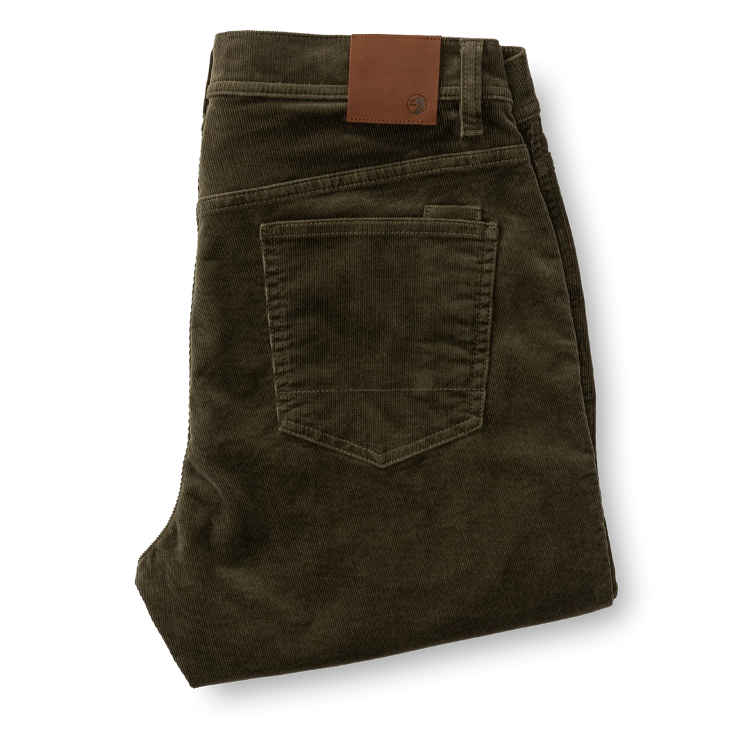 Duck Head Holston Corduroy Five-Pocket: Olive