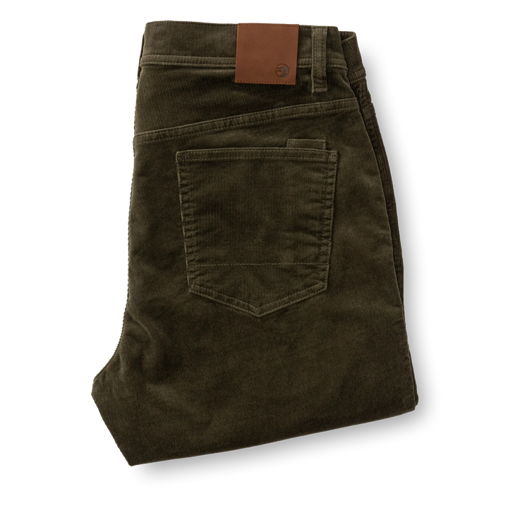 Duck Head Holston Corduroy Five-Pocket: Olive