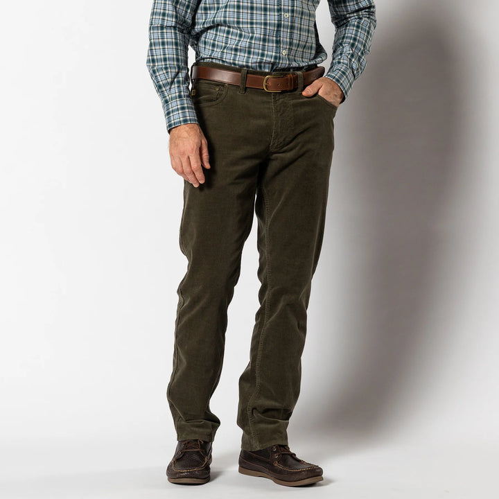 Duck Head Holston Corduroy Five-Pocket: Olive