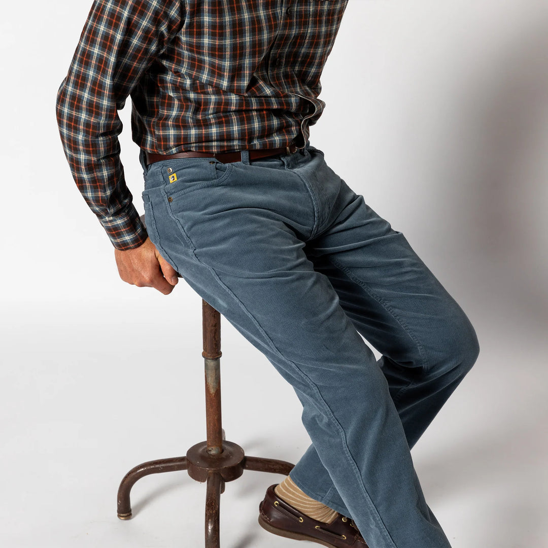 Duck Head Holston Corduroy Five-Pocket: Dusk Blue