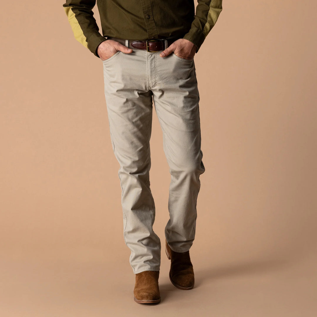 Duck Head Classic Fit Pinpoint Canvas Five-Pocket: Khaki
