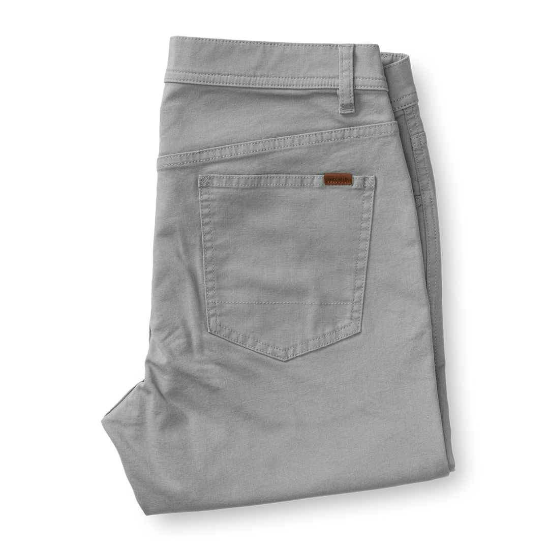 Duck Head Classic Fit Pinpoint Canvas Five-Pocket: Shadow Grey