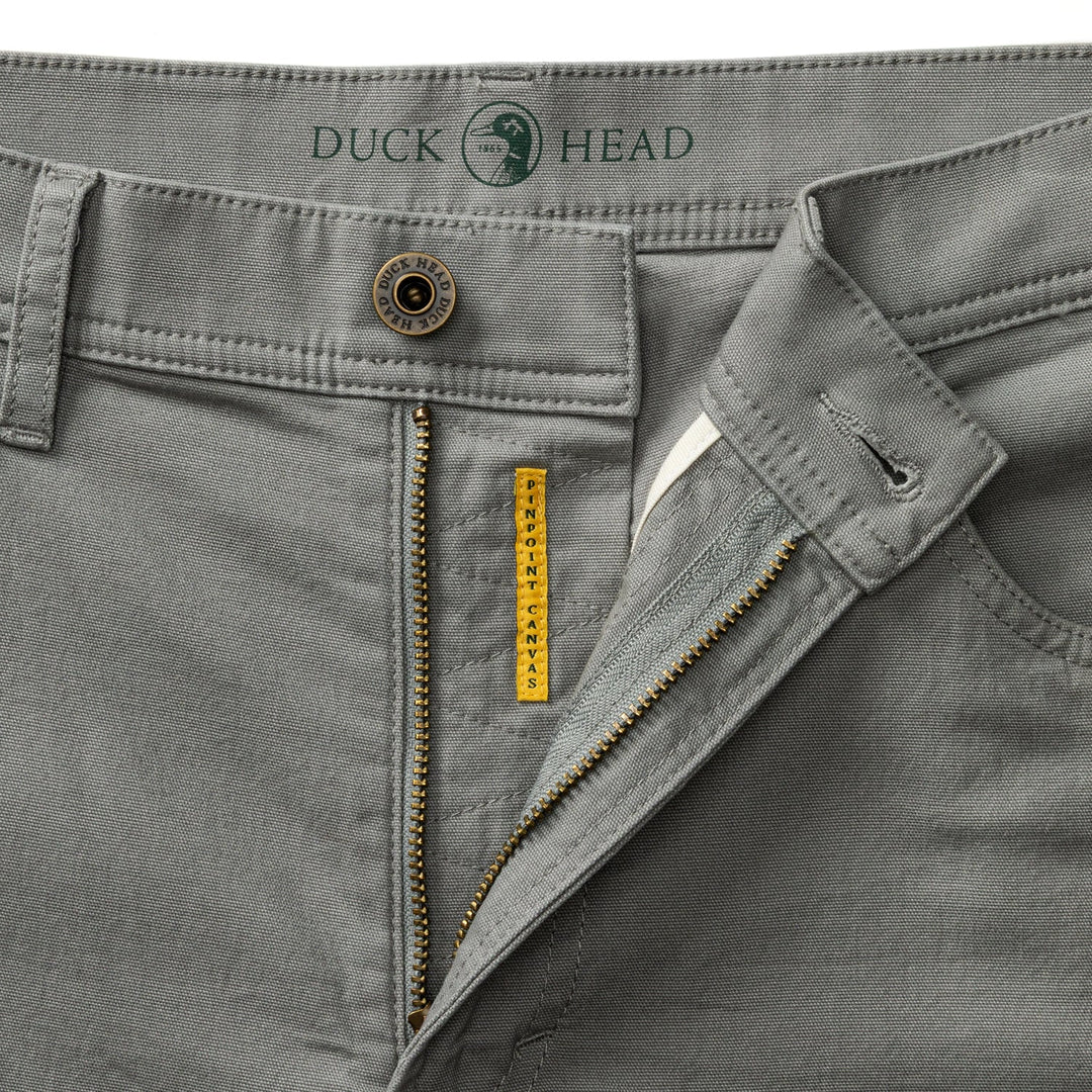 Duck Head Classic Fit Pinpoint Canvas Five-Pocket: Shadow Grey