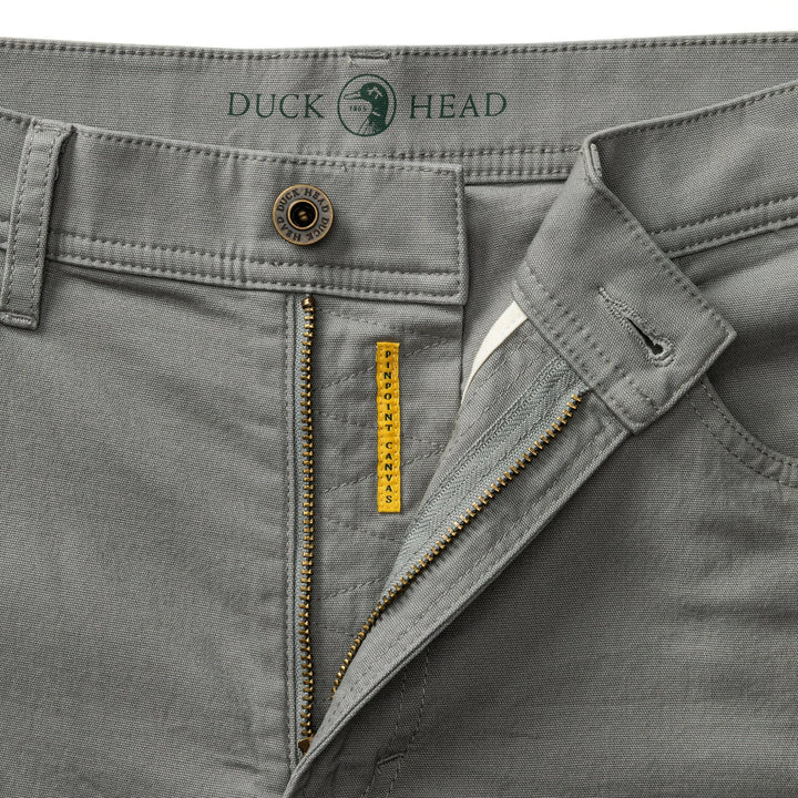 Duck Head Classic Fit Pinpoint Canvas Five-Pocket: Shadow Grey
