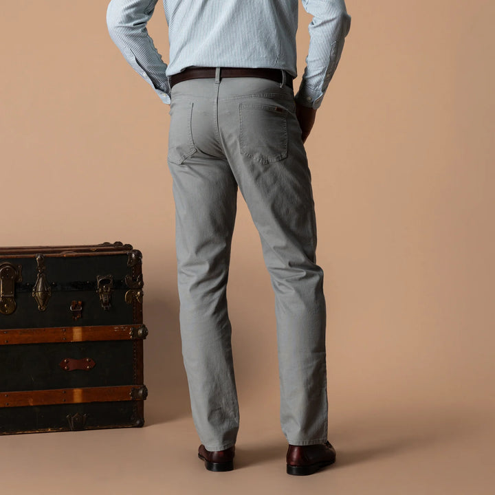 Duck Head Classic Fit Pinpoint Canvas Five-Pocket: Shadow Grey