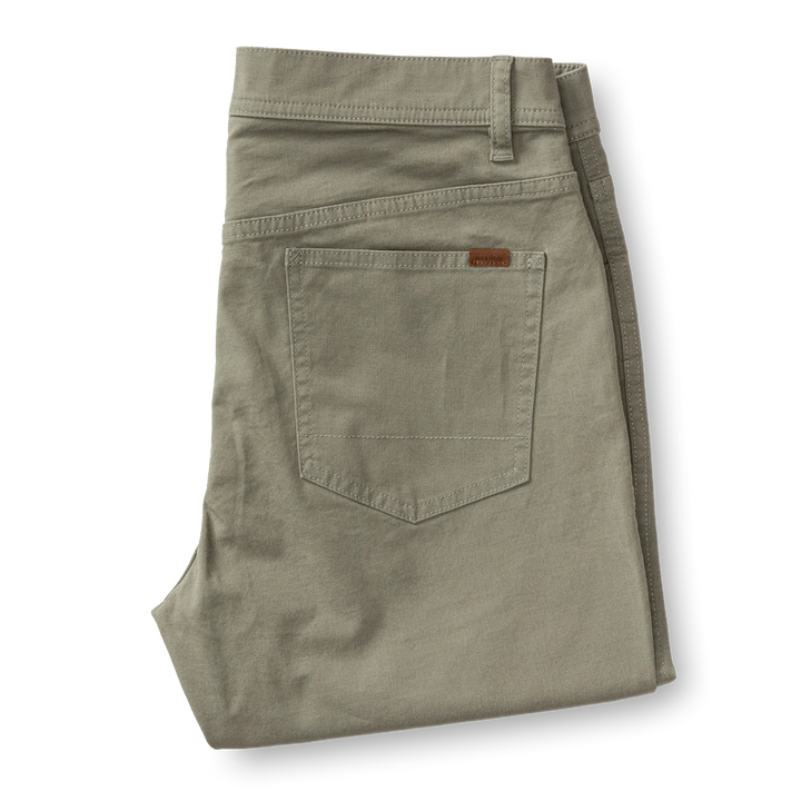 Duck Head Classic Fit Pinpoint Canvas Five-Pocket: Mist Grey
