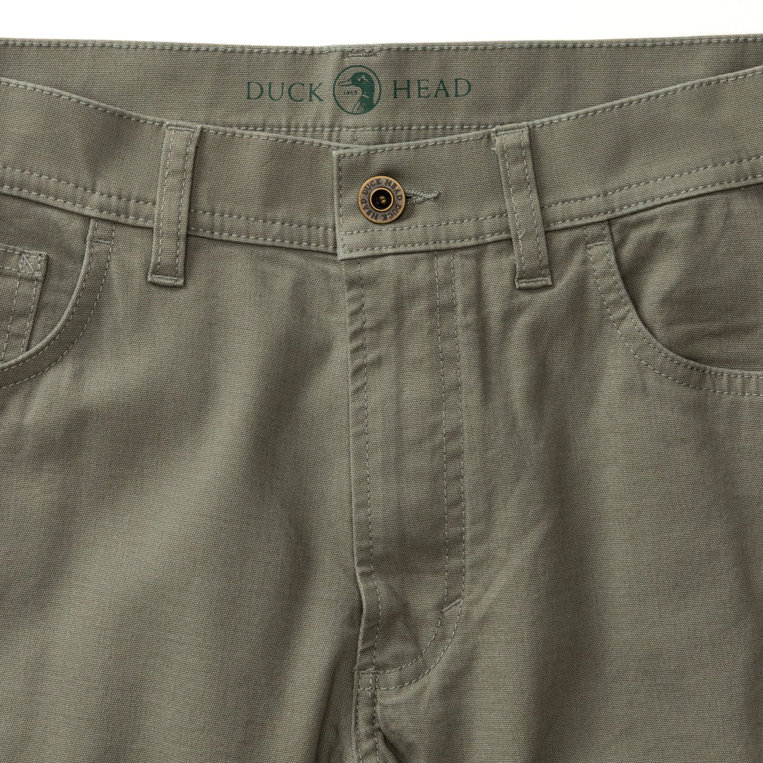 Duck Head Classic Fit Pinpoint Canvas Five-Pocket: Mist Grey