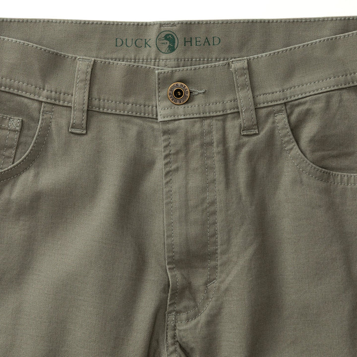Duck Head Classic Fit Pinpoint Canvas Five-Pocket: Mist Grey