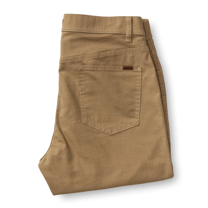 Duck Head Classic Fit Pinpoint Canvas Five-Pocket: Weathered Oak