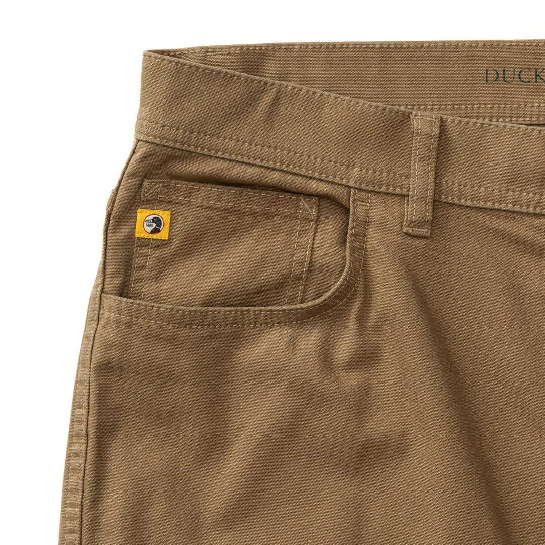 Duck Head Classic Fit Pinpoint Canvas Five-Pocket: Weathered Oak