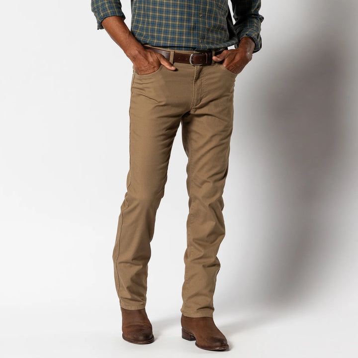 Duck Head Classic Fit Pinpoint Canvas Five-Pocket: Weathered Oak