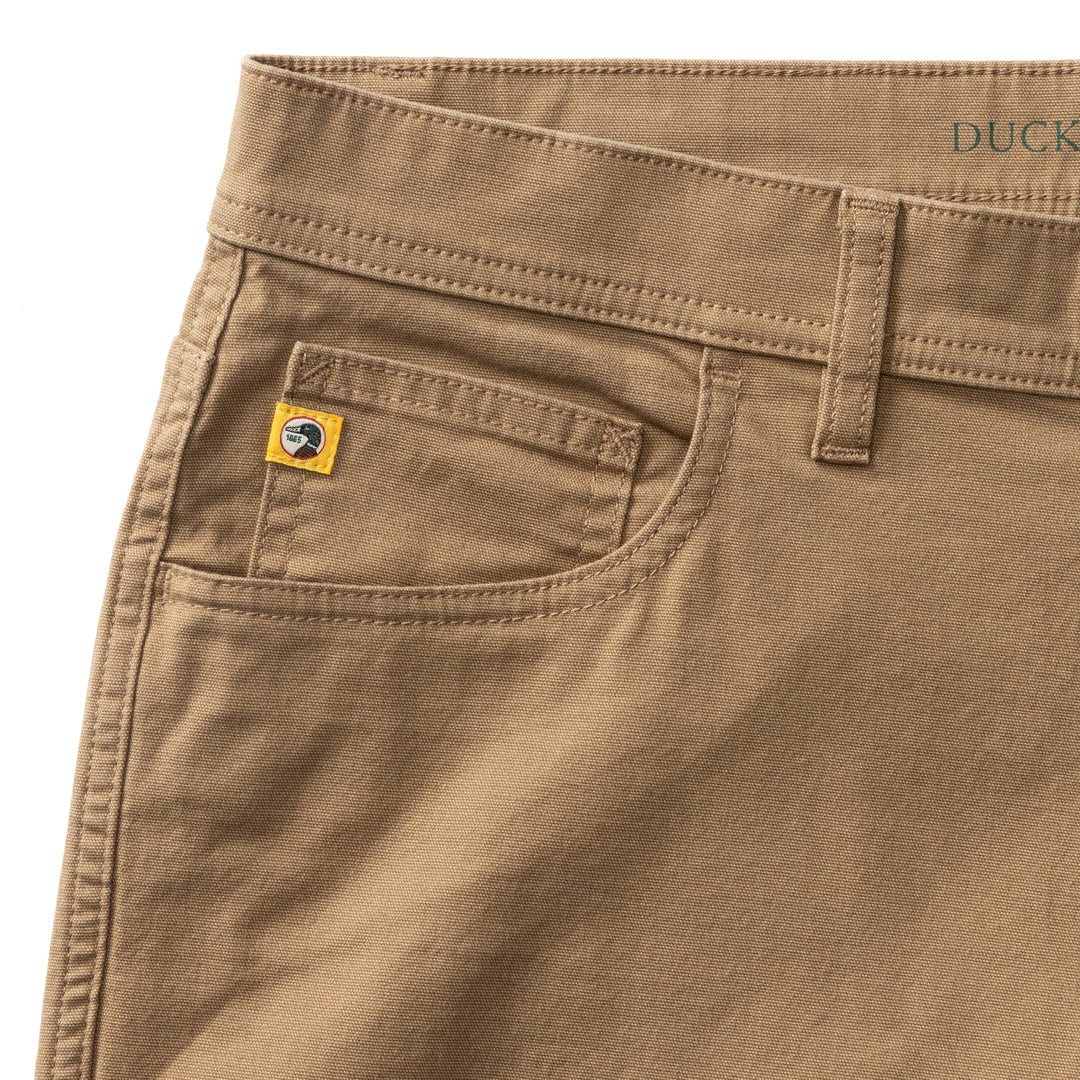 Duck Head Classic Fit Pinpoint Canvas Five-Pocket: Claystone