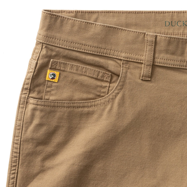 Duck Head Classic Fit Pinpoint Canvas Five-Pocket: Claystone
