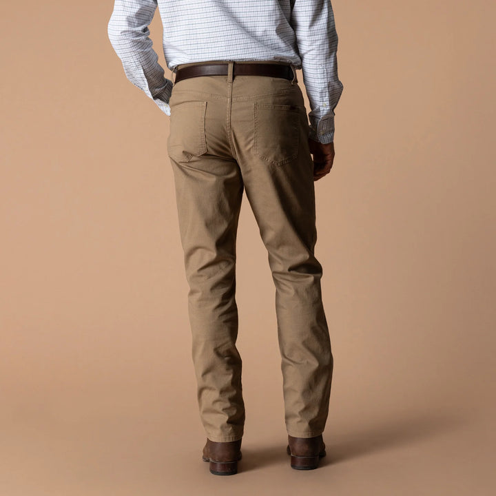 Duck Head Classic Fit Pinpoint Canvas Five-Pocket: Claystone
