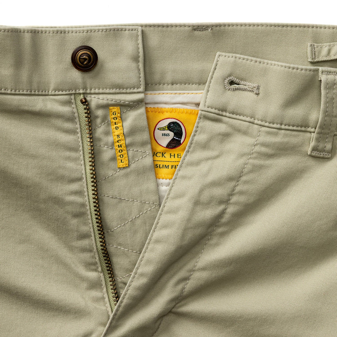 Duck Head Slim Fit Gold School Chino: Sandstone