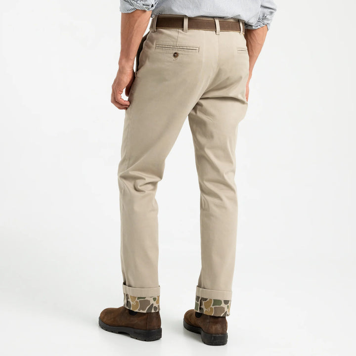 Duck Head Classic Fit Brushed Back Gold School Chino: Khaki