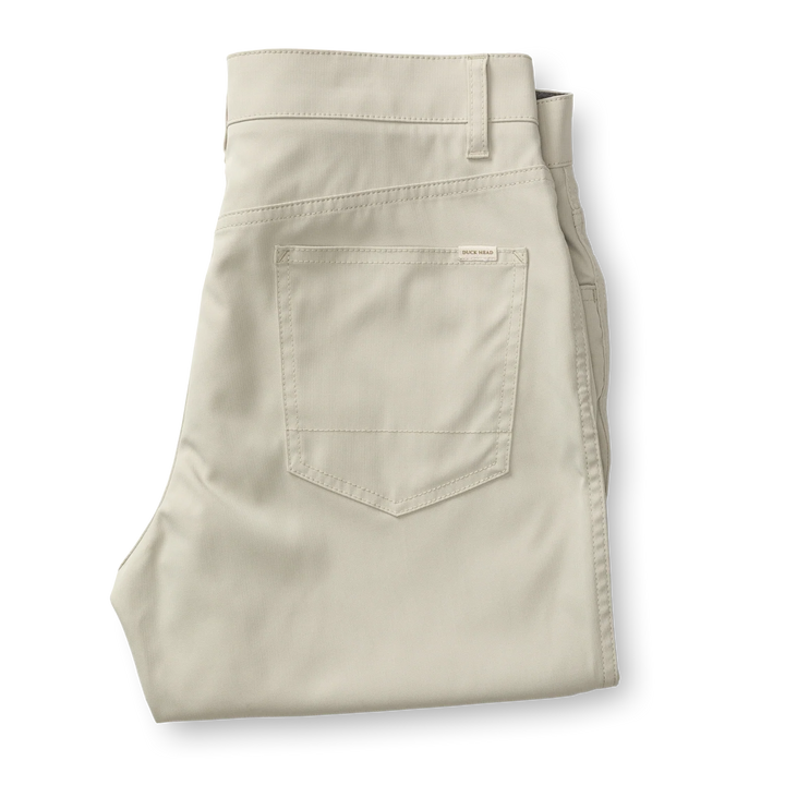 Duck Head Long Drive Performance Five-Pocket: Stone