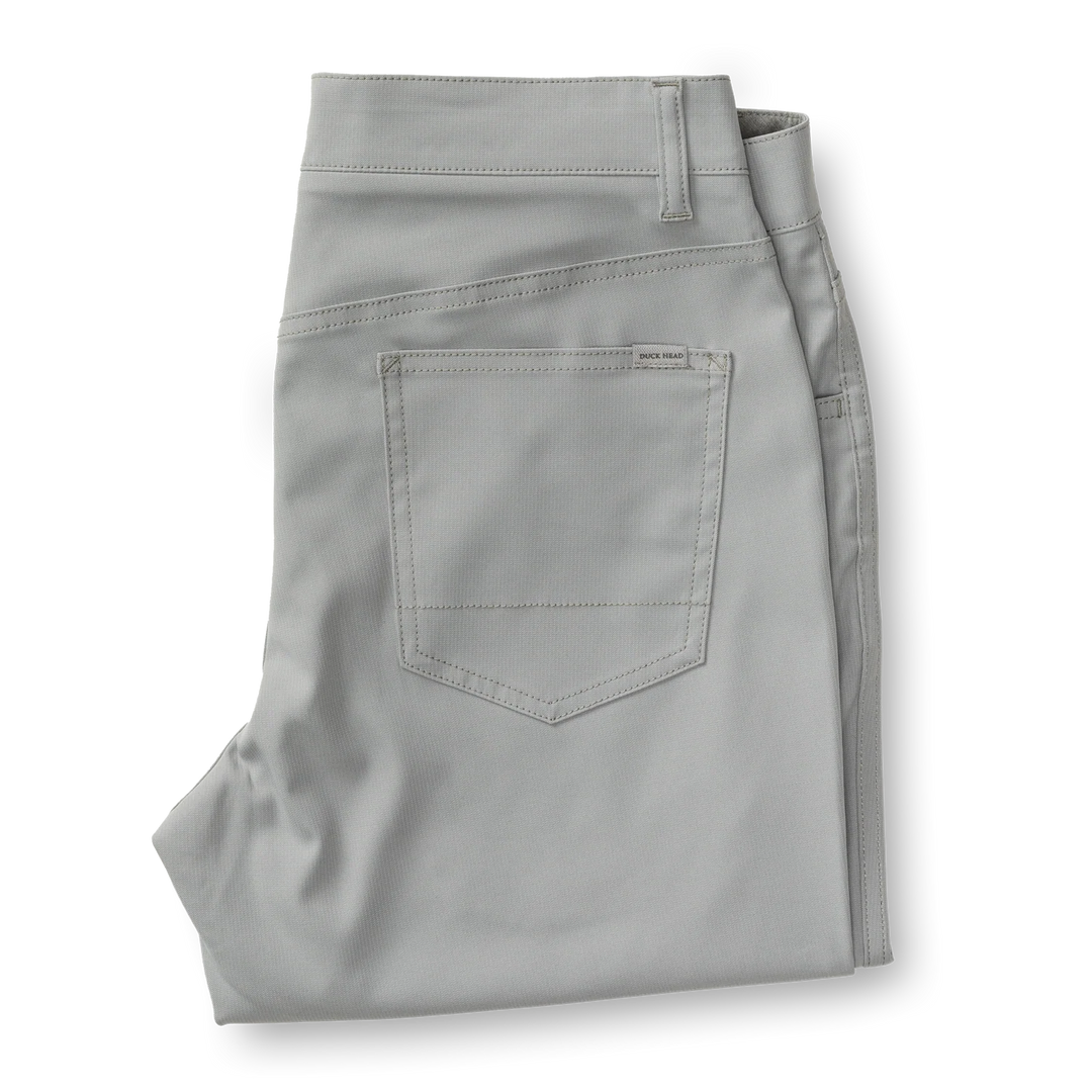 Duck Head Long Drive Performance Five-Pocket: Ultimate Grey