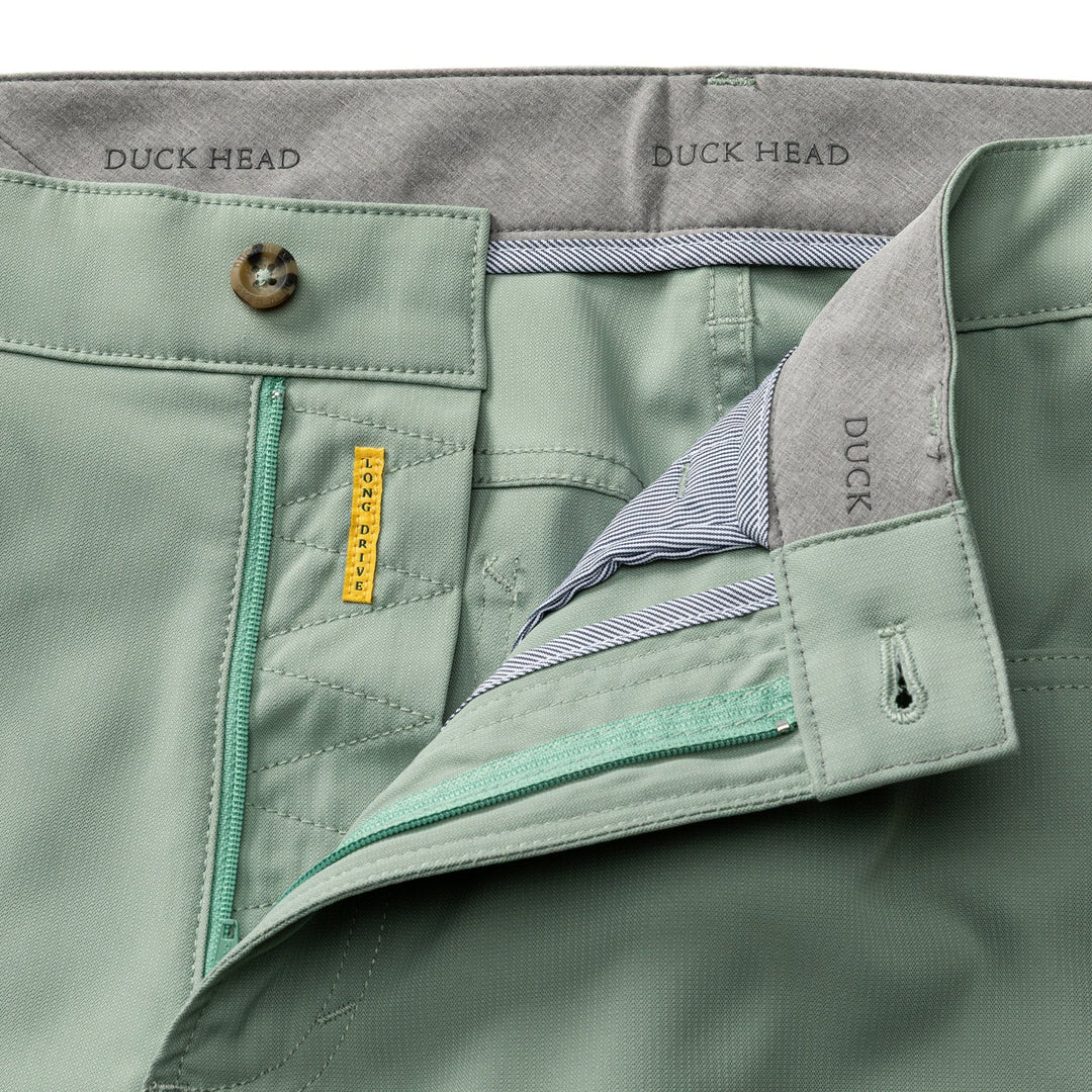 Duck Head Long Drive Performance Five-Pocket: Spring Olive